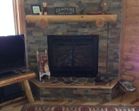 Fireplace remodel, Legend Lake.

